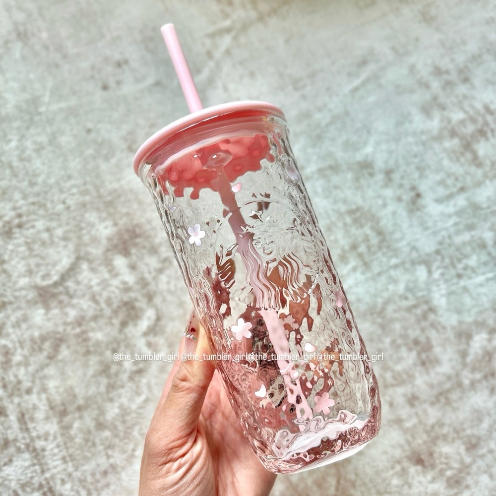 Starbucks Blossom Breeze Glass Cold Cup 16oz - Picture 4 of 7